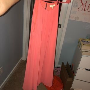 Coral dress